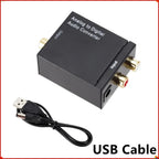 Analog to Digital Audio Converter L/R RCA to Digital Toslink Coaxial Audio Adapter For PS4 HDTV DVD Amplifier Soundbar Speaker