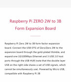 Raspberry Pi Zero W/ WH Expansion Board Ethernet USB Interface 4G Communication Module Metal Shell