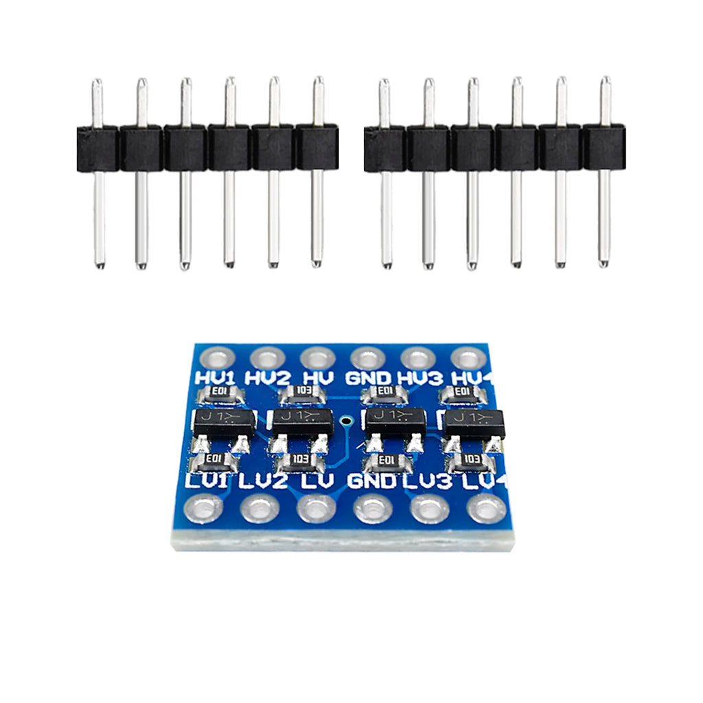 1/10/20x 4MOS Transistor Level Conversion Module 3V and 5V 4 Channels Logic Level Shifter 4 Way Bi-Directional Module High Speed