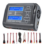 HTRC Lipo Charger T240/L6X2 DUO AC 150W DC 240W 10A Touch Screen Dual Channel Battery Balance Charger Discharger For RC Toy