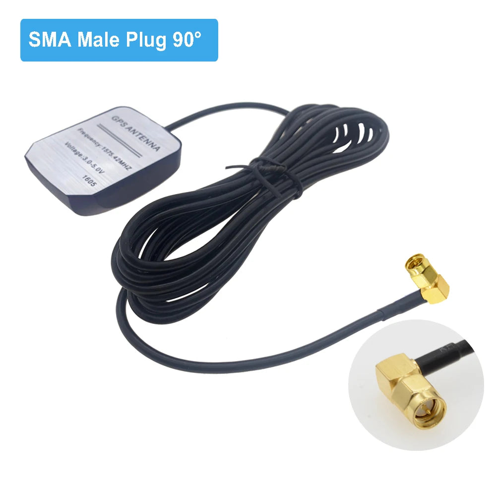 Car GPS Antenna Fakra C Female Right Angle Jack RG174 Cable GPS Position Locate Receiver Antenna Aerial Adapter 2M 3M 5M 7M