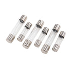 10pcs/lot Glass Fuse 5*20mm 6*30mm Fast Blow Glass Tube Fuses 5x20 6x30mm 250V 0.5 1 2 3 4 5 6 8 10 15 20 25 30 A AMP Fuse