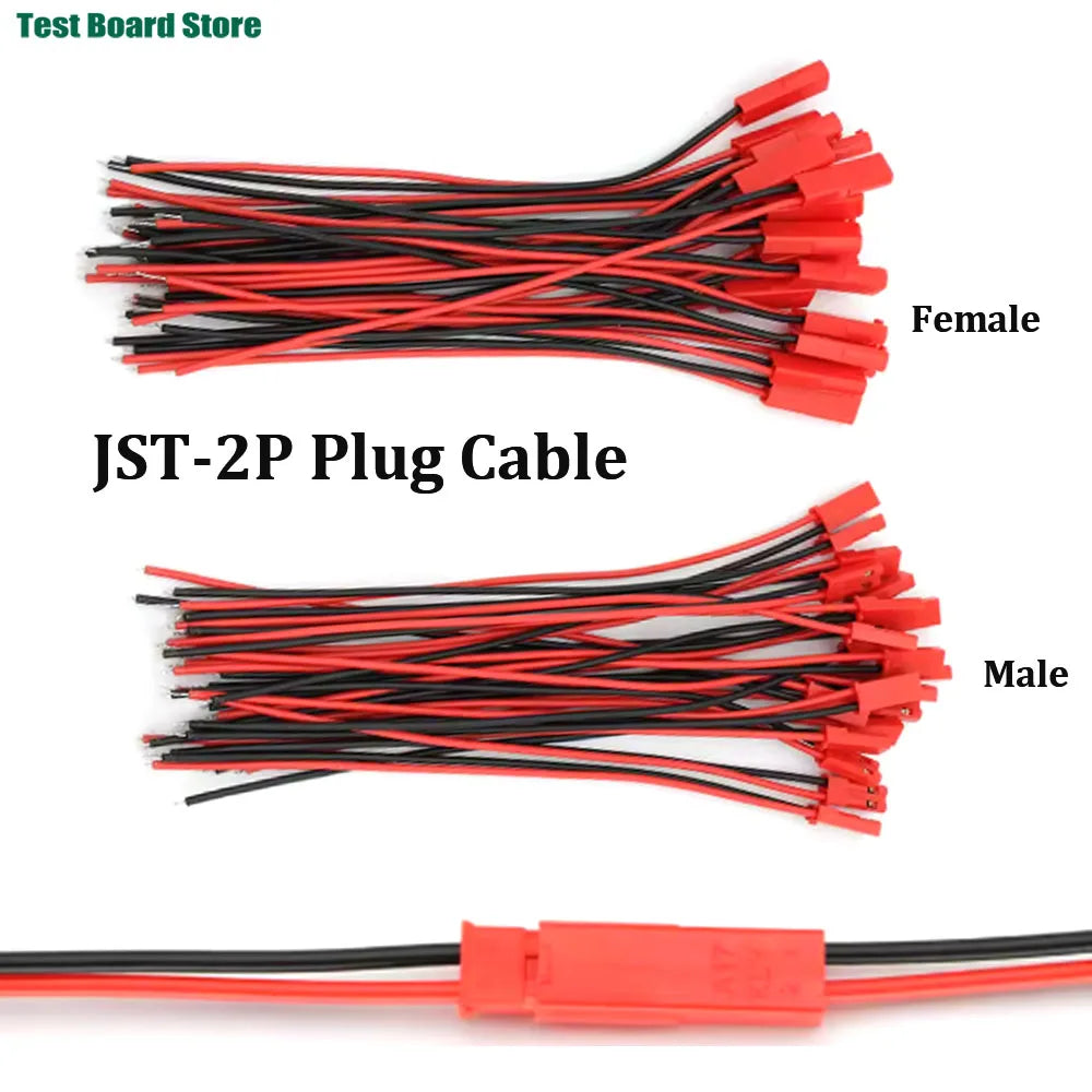 10/20/50PCS 100mm/300mm Male Female Connector JST Plug Cable For RC BEC Battery Helicopter DIY FPV Drone Quadcopter