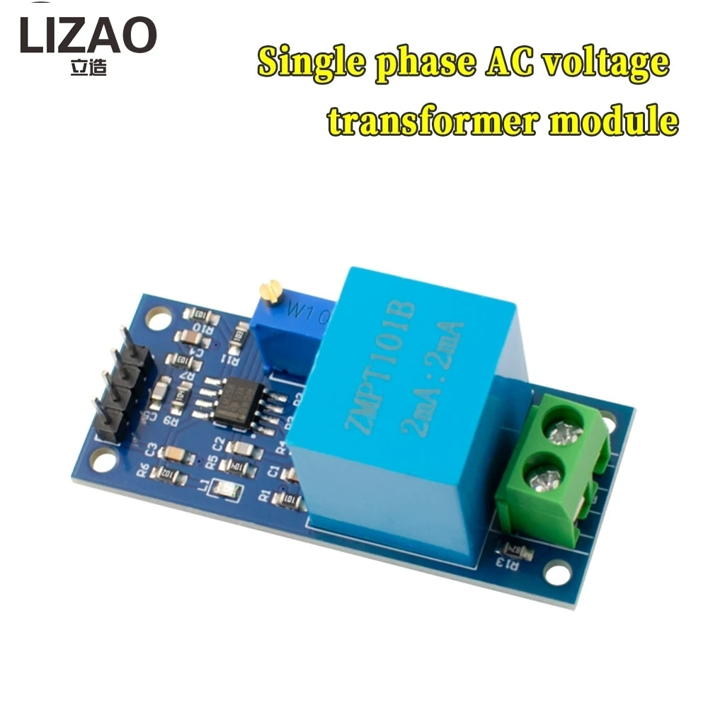 ZMPT101B Single-Phase AC Voltage Transformer Module, 2mA Active Voltage Sensor for Arduino/Mega Projects