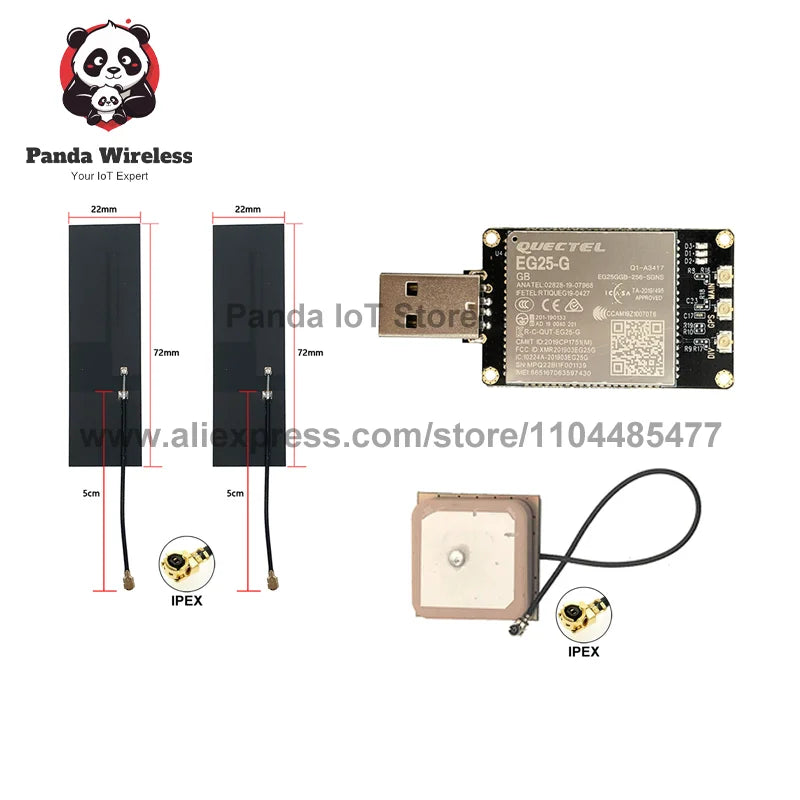EC25 series Quectel 4G USB Dongle Cat4 Module with SIM card slot Worldwide Global Band with fpc,pigtail,adapter and GPS Antenna