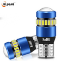 2PCS T10 W5W LED CANBUS No Error 750Lm Super Bright Car Side Interior Lights 194 168 3030 SMD Auto Bulb White Amber Red 12V