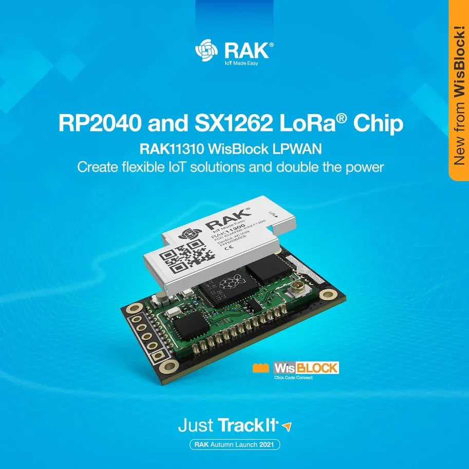Raspberry Pi RP2040 Core Module for LoRaWAN with LoRa SX1262 | RAK11310