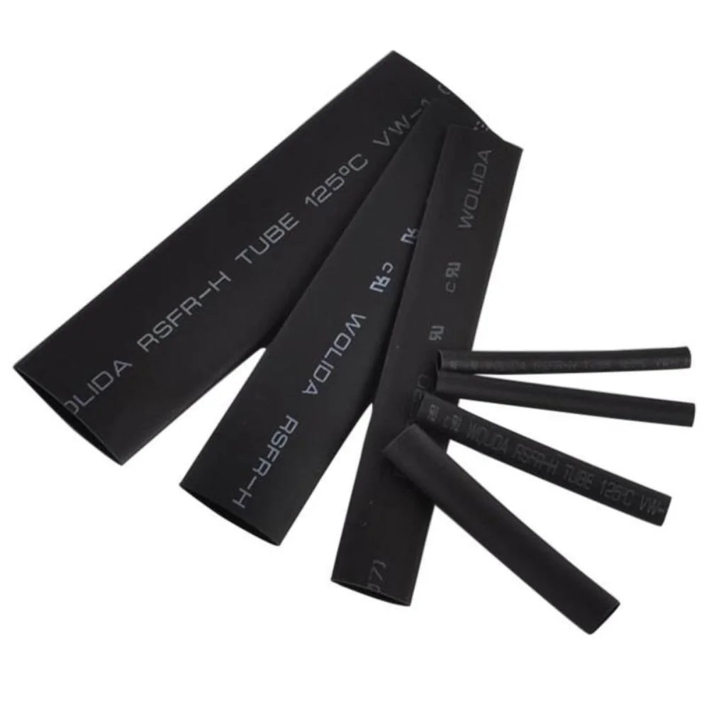 328/127pcs Heat Shrink Tube 2:1 Shrinkable Wire Shrinking Wrap Tubing Wire Connect Cover Protection with 300W Hot Air Gun