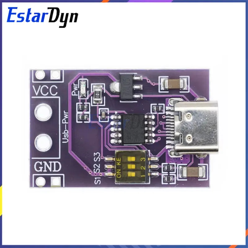 USB-C PD QC AFC Fast Charge Decoy Module 5V/9V/12V/15V/20V Fixed Output, Sink Trigger for Solar Charger Phone Power Bank DIY
