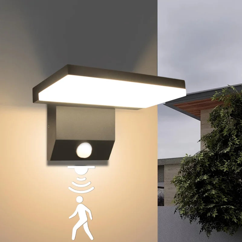 Modern Outdoor Wall Lamp LED Waterproof IP65 Sensor Wall Lights Garden Courtyard Balcony Corridor Porch Bedroom Indoor Lamps
