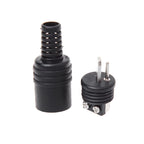 LXAF 10pcs Accessories Cable Solder HIFI Speaker Adapter Black Screw Terminals Tools DIN Plug 2 Pin  Male Mini Connector