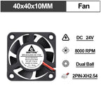 Gdstime Brushless Turbo Fan 24V Dual Ball 30mm 40mm 50mm For 3D Printer Fan DC Blower Cooling Fan 3010 4010 4020 5015 Clooer