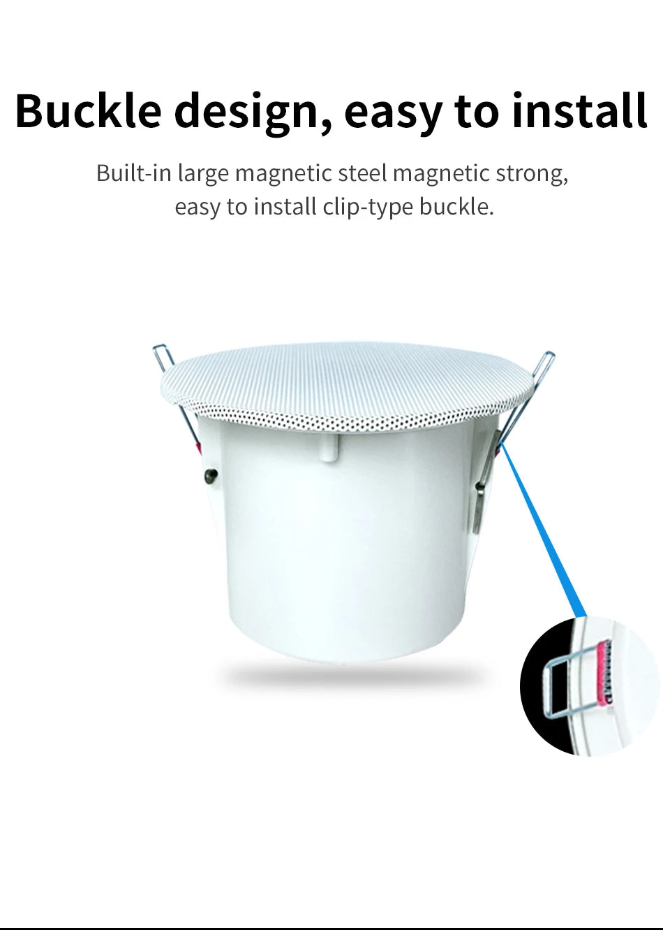3 Inch 10W Wall Ceiling Speakers 8 ohm Impedance Full Range Stereo Sound Embedded Passive Speakers Home Background Music System