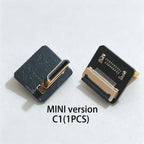 1PCS Ribbon FPV HDMI-Compatible Connector Flexible Flat Cable Raspberry Pi 4 Micro HDMI to HDMI/Mini HDMI Female 90 Degree FFC
