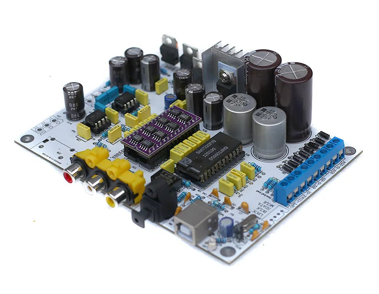 TDA1541 DAC decoding board with TDA1387 IC and QN7220P  coaxial fiber USB port