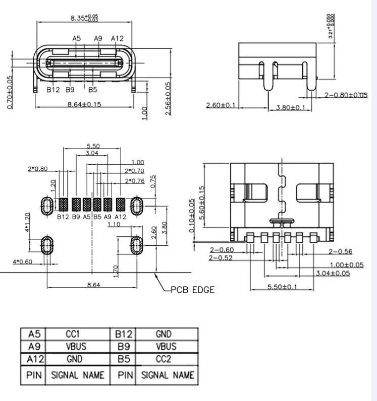 10Pcs USB 3.1 Type C 6/16/24 Pin Connector Male Female Charging Port PCB Mount Solder Socket