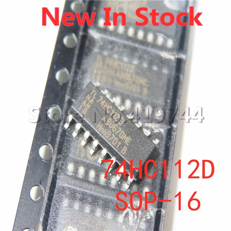 10PCS/LOT 74HC112 74HC112D SN74HC112DR SOP-16 SMD differential trigger/logic chip In Stock NEW original IC