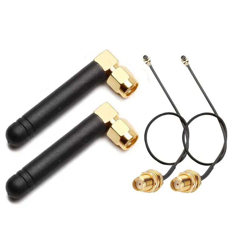 2.4GHz 5.8GHz Dual Band WiFi Antenna  3dbi Rubber Antennae RP SMA Connector for USB Adapter Network Router Mini PCI Card  Camera