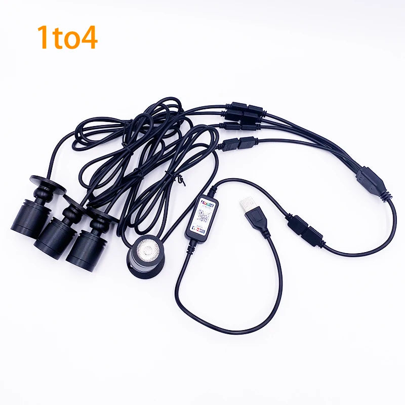 Dimmable LED Smart Bluetooth APP Control RGB Led Downlight for Wine Counter Display Kit Garage Display Case Shelf Mini Spotlight