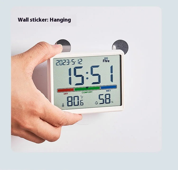 Youpin Electronic Thermometer Hygrometer Weather Station High Precision with Table Clock Function Mini Thermometer Sensor Gauge