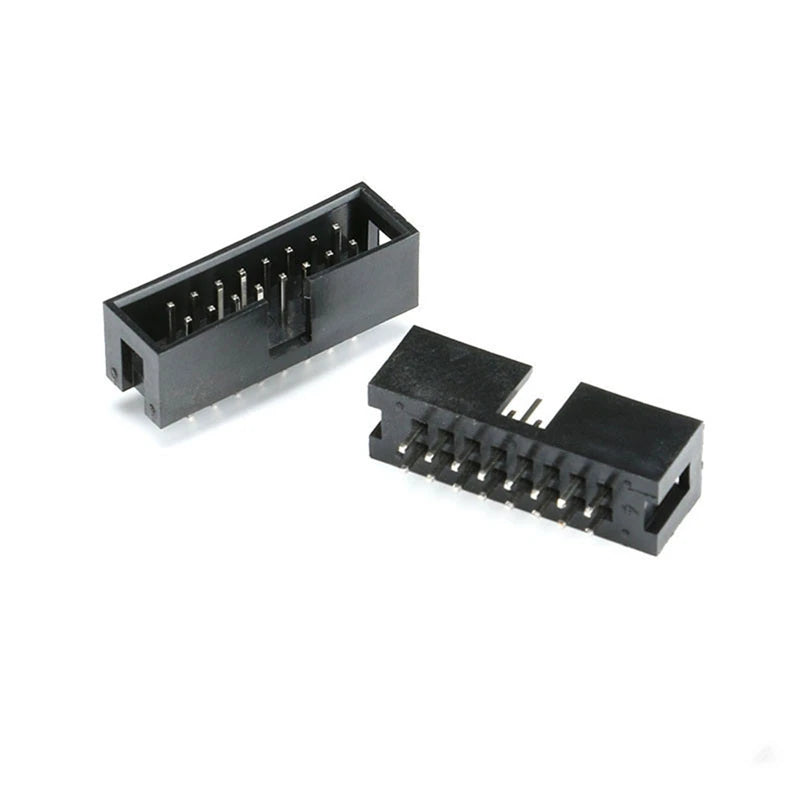 100PCS IDC Socket 6/8/10/14/16/20/26/30/34/40/50 Pin 2x3/4/5/7/40P 50Pin Straight Male Shrouded PCB DC3 2.54mm Box Header JTAG