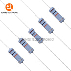 20pcs 2W Metal Oxide Film Resistor 5% 1R-10M 10R 100R 240R 470R 1K 2.2K 10K 24K 47K 100K 220K 1M 10 220 470 ohm Carbon Film