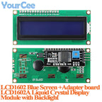 LCD1602 LCD2004 Yellow-Green/Blue Display Screen with Adapter Board with I2C IIC LCD1602A LCD2004A LCD Module with Backlight