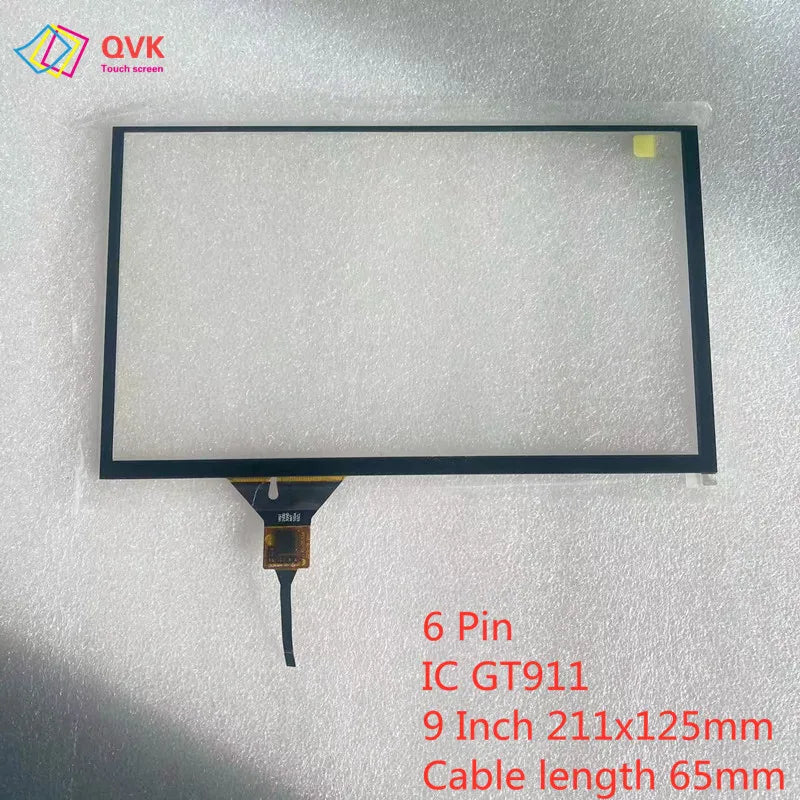 QVK 6.2/7/8/9 Inch GT911 Capacitive Universal Digitizer For Car DVD GPS Navigation Multimedia Touchscreen Panel JR-005-GT911