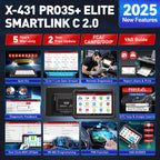 LAUNCH X431 PRO3S+ ELITE Car Diagnostic Tools J2534 Program Topology Map ECU Coding Auto OBD OBD2 Scanner CANFD/DoIP/FCA
