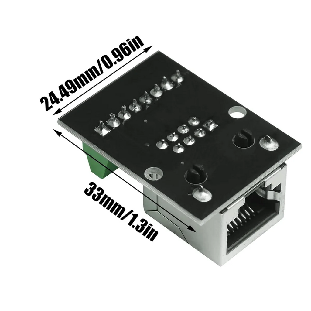 Supernew 4PCS RJ45 Ethernet Female Socket Connector Breakout Board,2.54mm Connector Board Shielded Network Adapter Terminal