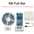 5M 10M DC24 WS2811 Running Water Flowing LED Strip Light SMD2835 Horse Race Pixel Addressable Flexible Linear Lamp Set