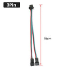 1-50PCS LED Strip Splitter Cable 2Pin/3Pin/4Pin/5Pin/6Pin JST SM Connector 1 Male to 2 Female for WS2811 WS2812 SK6812 RGB/RGBW
