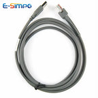 2/3/5M USB Straight/Coiled Cable For BarCode Scanner LS1203 LS2208AP LS4208 LS4278 DS6707 DS6708 USB to RJ48 RJ50 CBA-U01-S07ZAR