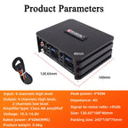 Car Power Amplifier 4*60W Way DSP Car Audio Speaker Amplifier Lossless Audio Processor For Android Large Screen Dedicated