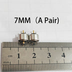 4/5/6/7/8/10mm Circular Magnetic 2Pin Male And Female Pogo Pin Connector 12V 2A Gold-plated For DIY Charging Of Smart Watches