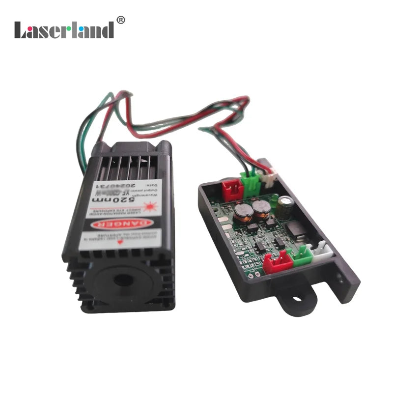 520nm 100mw Green Beam Laser dot Module Diode Stage Long Duty Circle 12VDC TTL