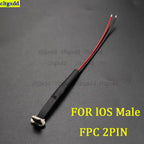 ClTGxDD 1 Piece USB C Type-C FPC 2-Pin 3-Pin with Resistor R1 Soft Flat Cable Male Head Mobile Phone Fast Charging Cable Extensi