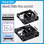 TEUCER UT-60 Slim 60mm PC Case Fan 3500RPM High Airflow CPU Cooler 6/7CM Ultra-thin Cooling Fan