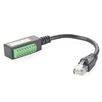 RJ45 8P8C Male to 8Pin Solderless Terminal Block Cable RJ45 to Screw Terminal Block Adapter RJ45 Screw Terminal Breakout Board