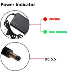 72V 60V 2A/3A/5A 20S 16S 18650 Lithium Battery Charger DC 5.5*2.1mm, Multiple Plug Options, Intelligent Charger EU/US/UK/AU