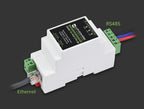 Waveshare 2pcs/lot Industrial Modbus RS485 Serial Server, RS485 to RJ45 Ethernet, TCP/IP to Serial, Rail-Mount, POE function