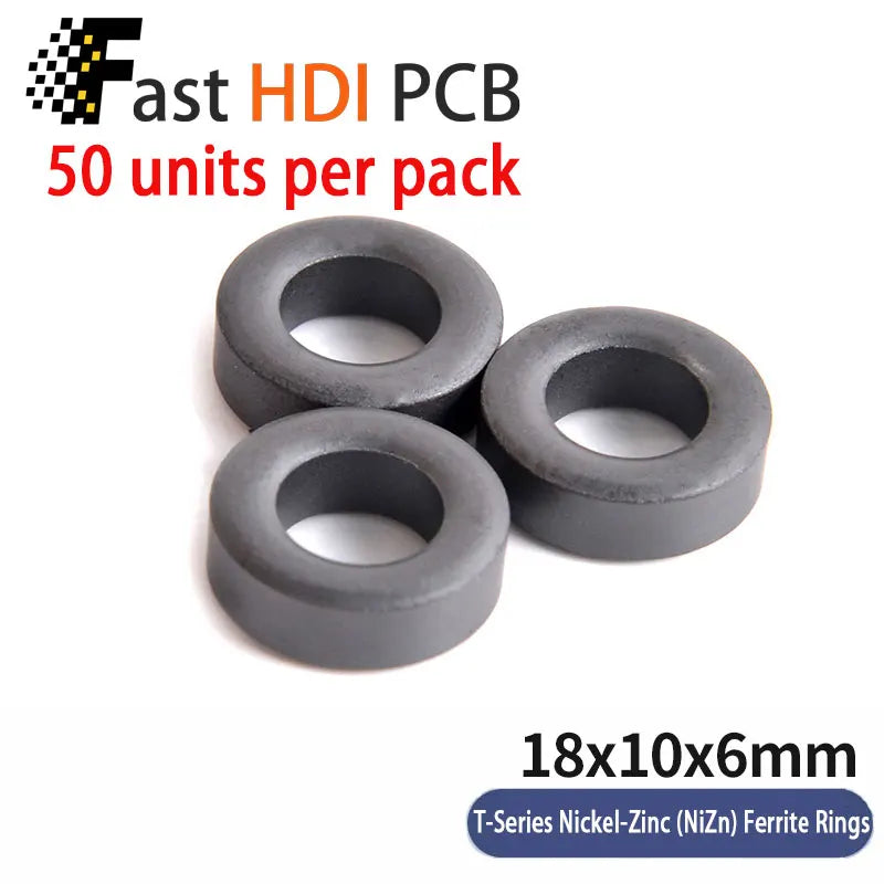 Anti-Interference Ferrite Toroid Core Ni-Zn - High Frequency Common Mode Inductor Ring for Electronic Equipment