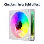 TEUCER Prism4 Forward/Reverse Fans 120MM 5V 3PIN ARGB 12V 4PIN PWM  2000RPM Hydraulic Bearing Design Stable&Quiet For Gamer