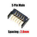 Cltgxdd 10pcs Blade Battery Connector 2.0mm 2.5mm Pitch 4 5 6 7 8 9 10 Pin Plug Male Female Socket PCB Solder Header Receptacle