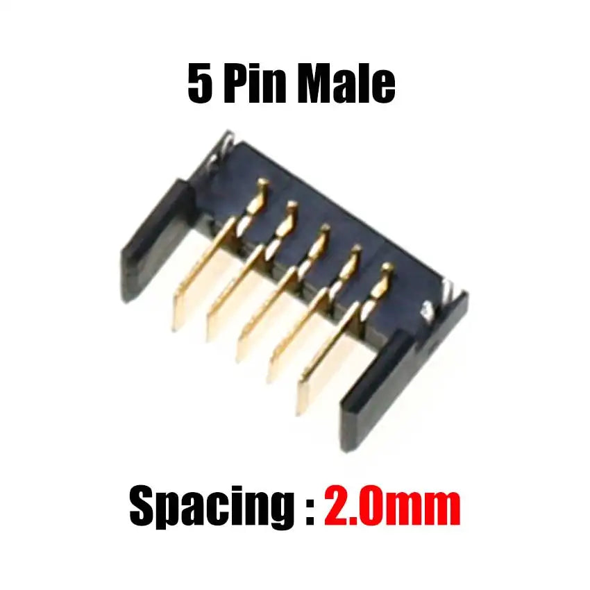 Cltgxdd 10pcs Blade Battery Connector 2.0mm 2.5mm Pitch 4 5 6 7 8 9 10 Pin Plug Male Female Socket PCB Solder Header Receptacle