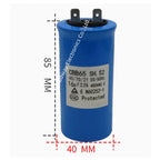 CBB65 full-automatic washing machine start capacitance 450V 8.5UF 10UF 12UF 13UF 15UF 16UF Single insert