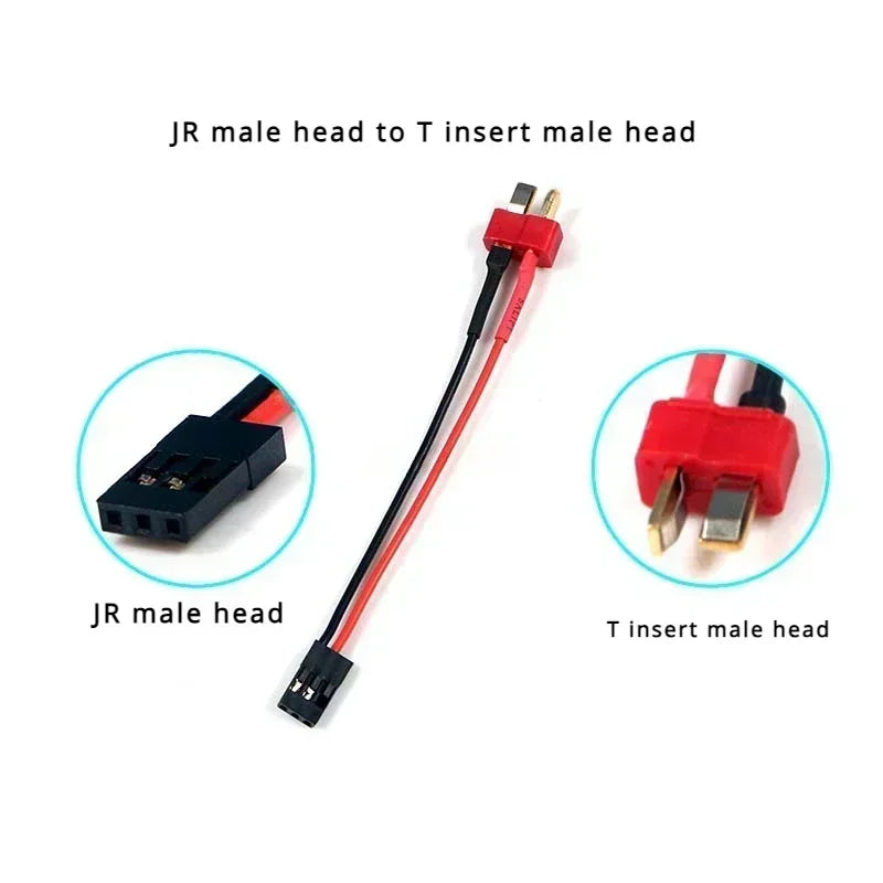 1-10Pcs JST XT30 XT60 JR Tamiya T Plug Male Female Cable Converter Wire Length 10CM 22AWG Silicone Wire