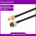N Type To SMA RP SMA Male Female Connector Crimp for RG58 Cable Extension Jumper Pigtail L16 N To SMA Fast Delivery Brass RF