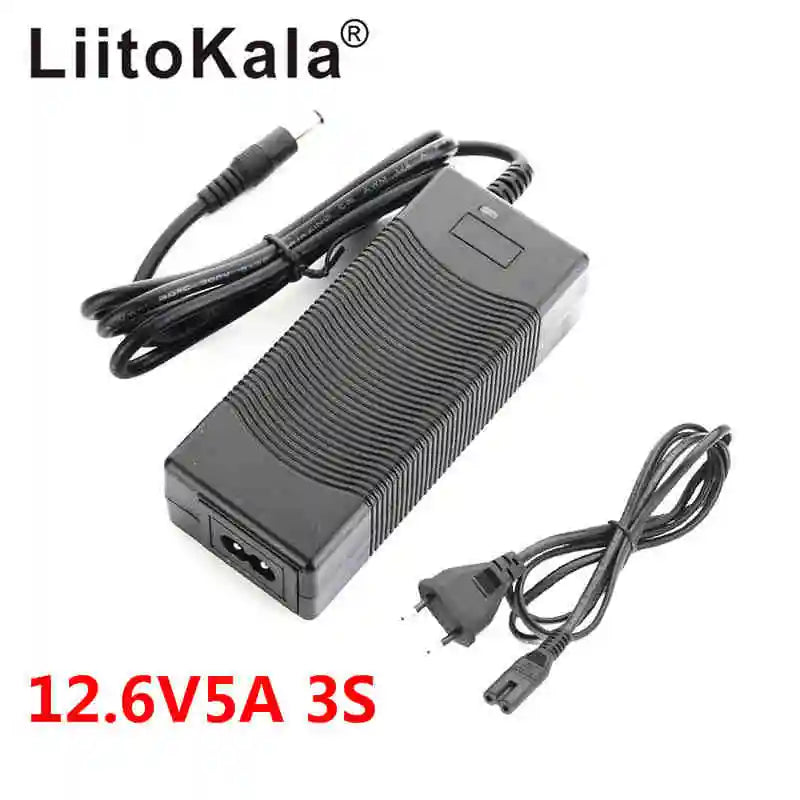 LiitoKala 12V 24V 36V 48V 2A/5A 3S 6S 7S 10S 13S 18650 Lithium Battery Charger 12.6V 29.4V 42V 54.6V DC 5.5*2.1mm