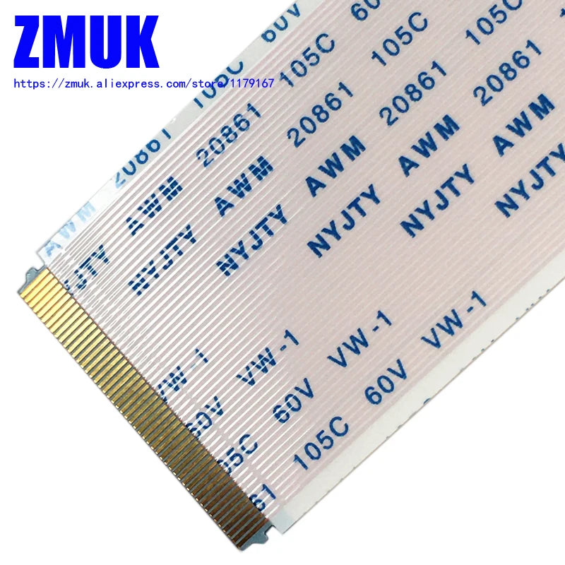 50Pin Forward-Type Ribbon FFC AWM 20861 105C 60V Flexible Flat Cable